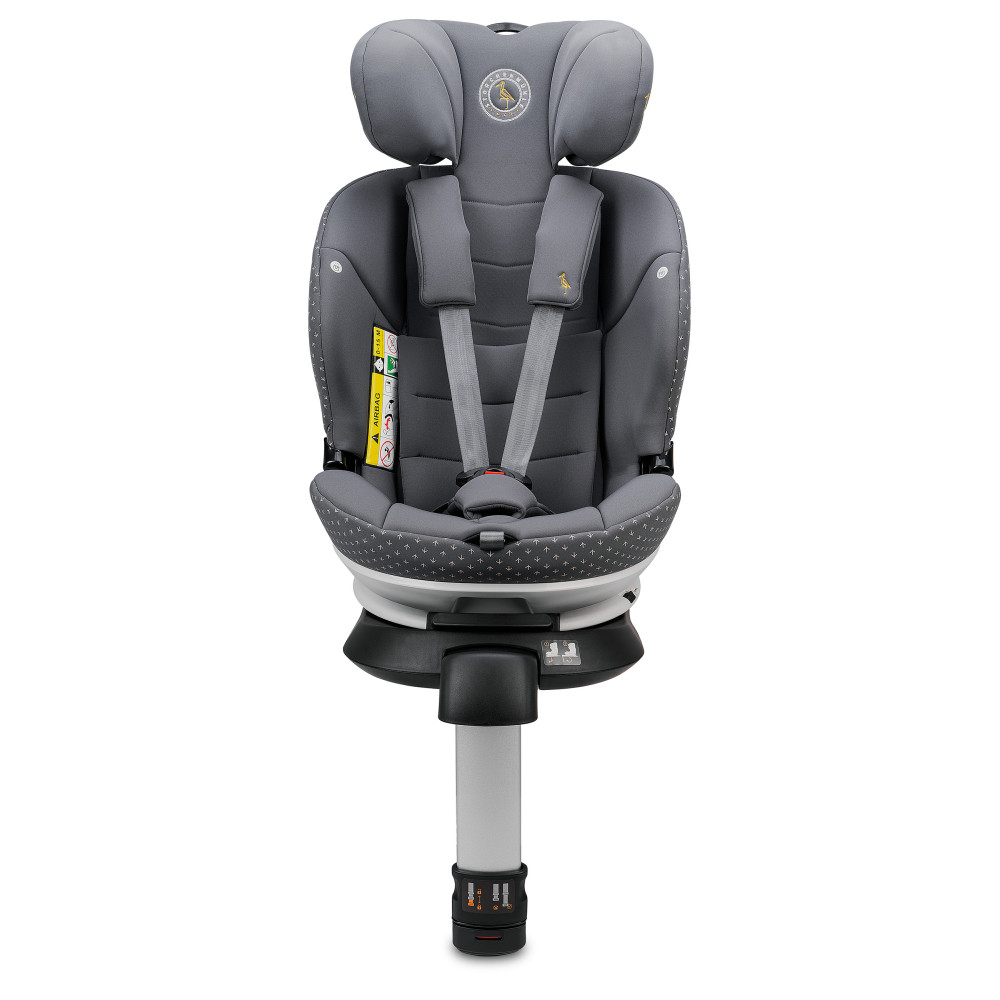 Storchenmuhle Niki complete i-Size - поворотне дитяче автокрісло для новонародженого (від народження до 12 років / 40 - 150 см), система кріплення Isofix • Asphalt (108-275-306)
