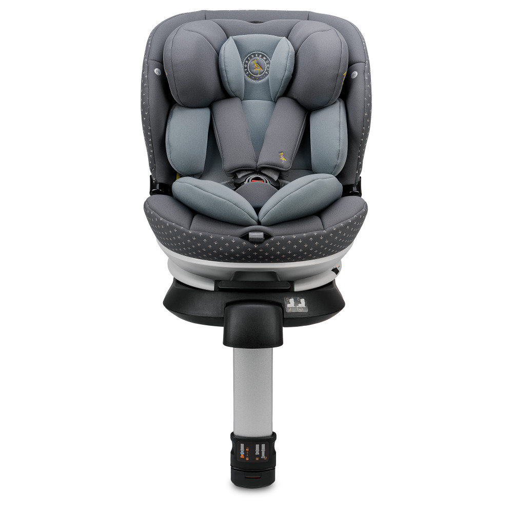 Storchenmuhle Niki complete i-Size - поворотне дитяче автокрісло для новонародженого (від народження до 12 років / 40 - 150 см), система кріплення Isofix • Asphalt (108-275-306)