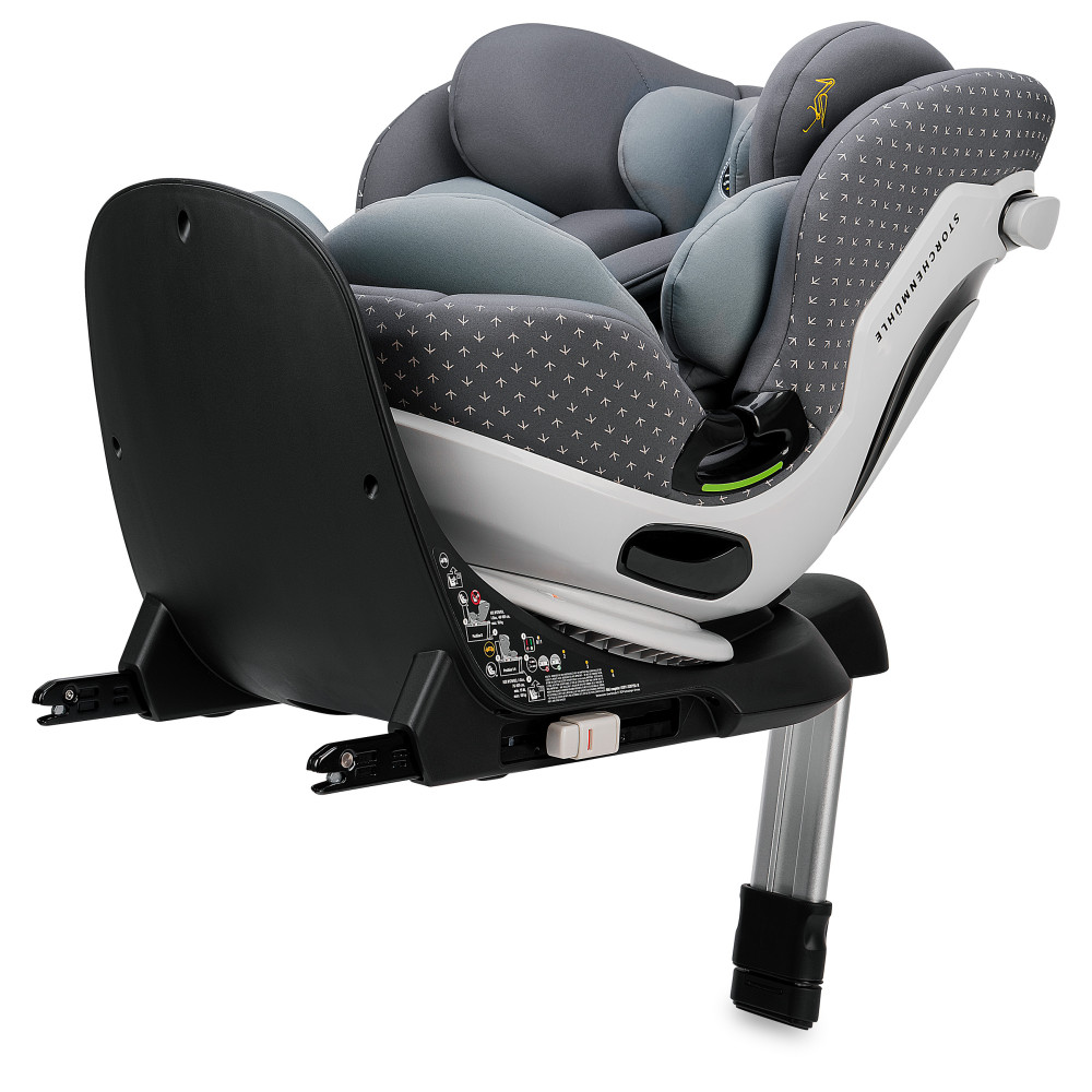Storchenmuhle Niki complete i-Size - поворотне дитяче автокрісло для новонародженого (від народження до 12 років / 40 - 150 см), система кріплення Isofix • Asphalt (108-275-306)