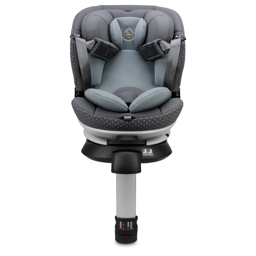 Storchenmuhle Niki complete i-Size - поворотне дитяче автокрісло для новонародженого (від народження до 12 років / 40 - 150 см), система кріплення Isofix • Asphalt (108-275-306)