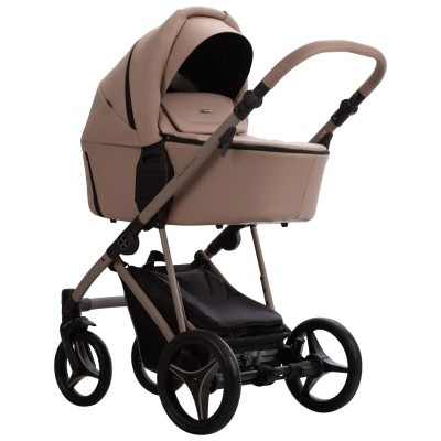 Bebetto Pelpasso Pro - универсальная коляска 2в1, лёгкая конструкция и эффективная амортизация, экокожа, влагостойкость • 01 Kashmir