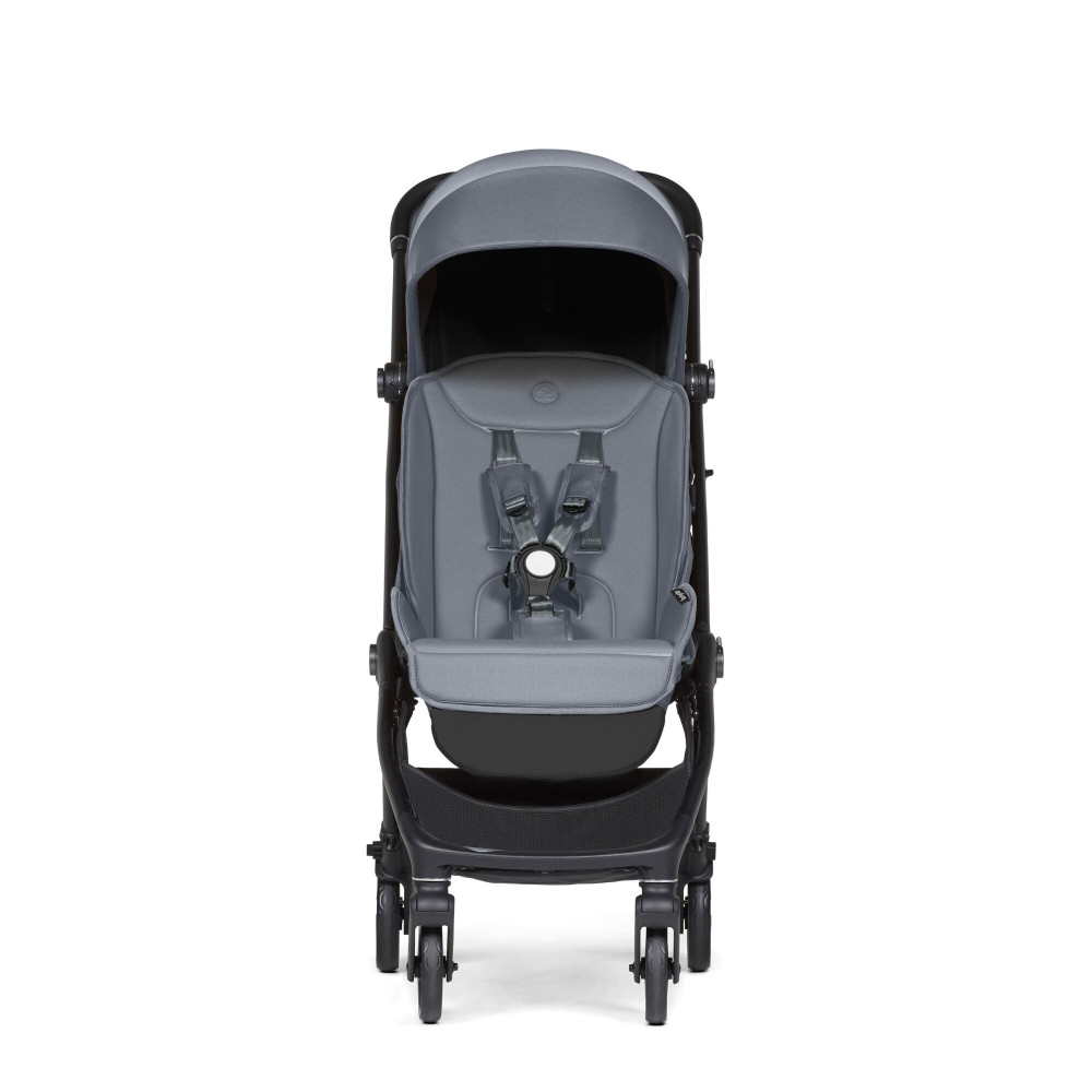 Bumprider Connect mini - прогулочная детская коляска, выдвижная подставка для ног, премиальная система ремней EasySlide • Grey