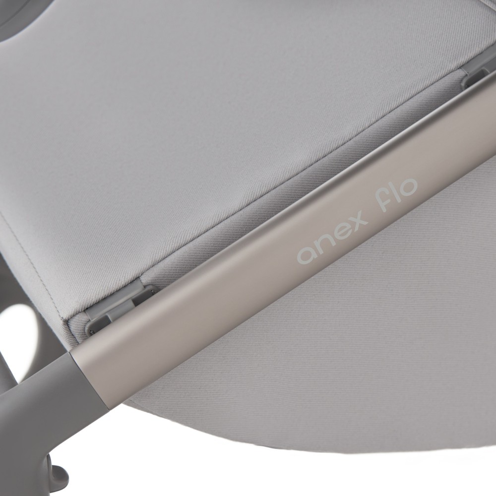 Anex Flo - легка компактна дитяча коляска 2в1 з адаптерами регулювання висоти люльки та прогулянкового сидіння (складна люлька, дихаючий матрац Sorona, телескопічна ручка) • Frossy Anex Flo - легка компактна дитяча коляска 2в1 з адаптерами регулювання висоти люльки та прогулянкового сидіння (складна люлька, дихаючий матрац Sorona, телескопічна ручка) • Frossy