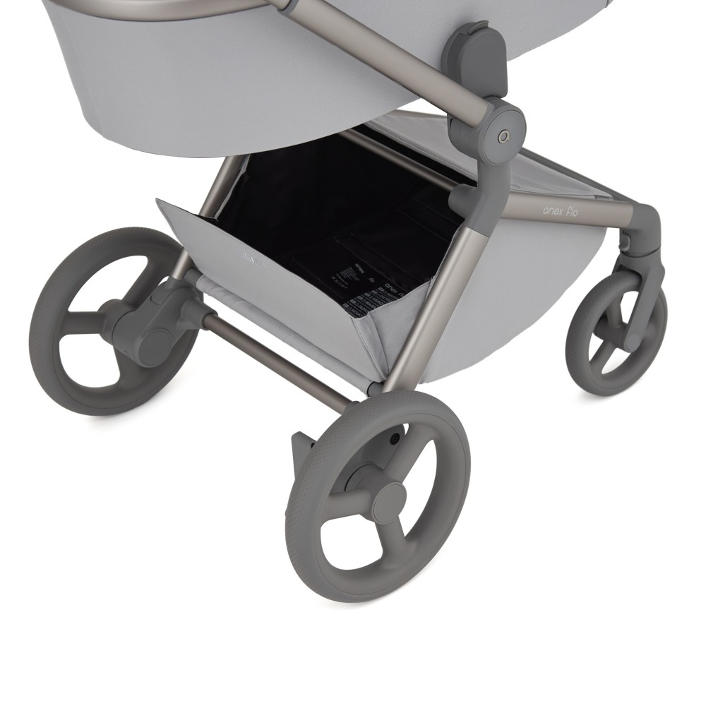 Anex Flo - легка компактна дитяча коляска 2в1 з адаптерами регулювання висоти люльки та прогулянкового сидіння (складна люлька, дихаючий матрац Sorona, телескопічна ручка) • Frossy Anex Flo - легка компактна дитяча коляска 2в1 з адаптерами регулювання висоти люльки та прогулянкового сидіння (складна люлька, дихаючий матрац Sorona, телескопічна ручка) • Frossy