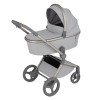 Anex Flo - легка компактна дитяча коляска 2в1 з адаптерами регулювання висоти люльки та прогулянкового сидіння (складна люлька, дихаючий матрац Sorona, телескопічна ручка) • Frossy