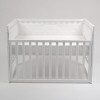 Sonto Sleepset - дышащие бортики для кроватки 120х60 см с закруглёнными краями, безопасные материалы • Молочный