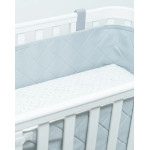 Sonto Sleepset - дышащие бортики для кроватки 120х60 см с прямыми краями, безопасные материалы • Серый Sonto Sleepset - дышащие бортики для кроватки 120х60 см с прямыми краями, безопасные материалы • Серый