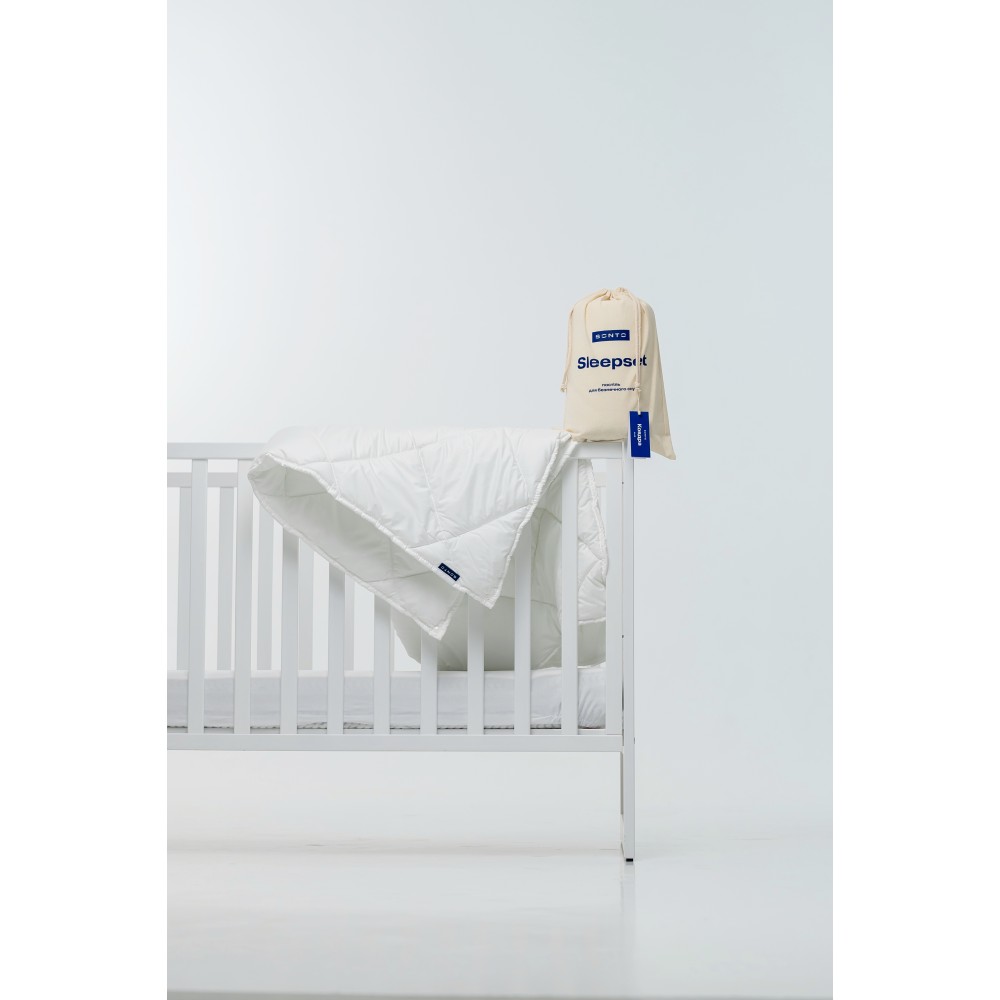 Sonto Sleepset - дитяча ковдра з кнопками на кутках 90х115 см • White
