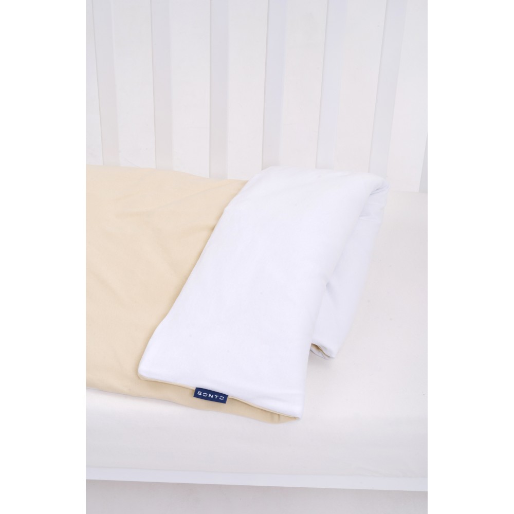 Sonto Sleepset - детский пододеяльник с кнопками на уголках 90х115 см • Бежевый
