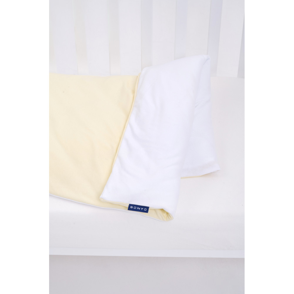 Sonto Sleepset - детский пододеяльник с кнопками на уголках 90х115 см • Жолтый Sonto Sleepset - детский пододеяльник с кнопками на уголках 90х115 см • Жолтый