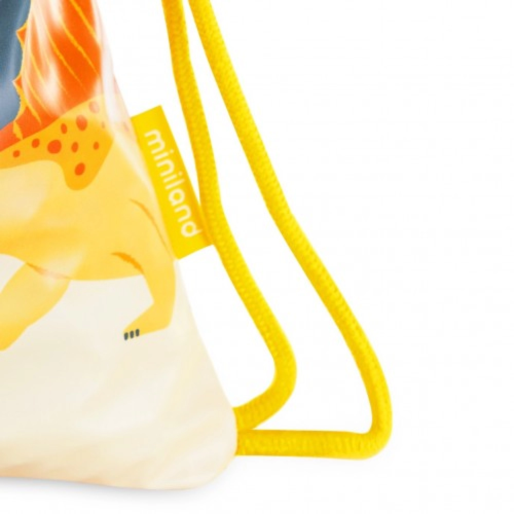 Miniland Kiddie Fantasy - рюкзак-сумка для игрушек или сменной обуви • Jurassic Dinosaur