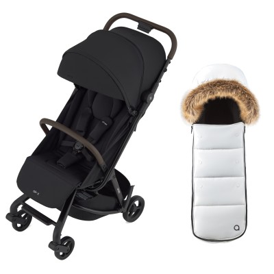 Anex Air-Z - легкая прогулочная коляска для путешествий, компактное складывание, подходит для новорожденного • Noirra (Az-16) - BLACK FRIDAY - зимний конверт в подарок!