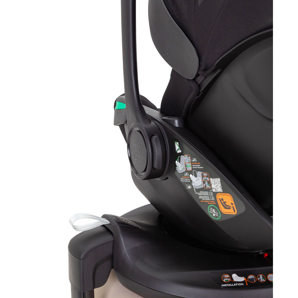 Carrello Vega Lite CRL-13808/2 - розкладне автокрісло для немовля з базою, автолюлька (0 - 15 місяців / 40 - 87 см), кріплення ISOFIX з упором у підлогу • Absolute Black Carrello Vega Lite CRL-13808/2 - розкладне автокрісло для немовля з базою, автолюлька (0 - 15 місяців / 40 - 87 см), кріплення ISOFIX з упором у підлогу • Absolute Black