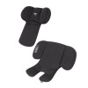 Carrello Vega Lite CRL-13808/2 - розкладне автокрісло для немовля з базою, автолюлька (0 - 15 місяців / 40 - 87 см), кріплення ISOFIX з упором у підлогу • Absolute Black