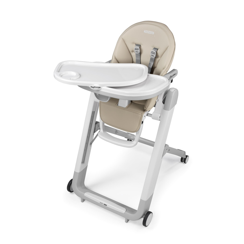 Peg Perego Siesta Follow Me - стілець для годування, шезлонг для новонароджених (регулювання по висоті, нахил спинки), чохол з екошкіри, 4 колеса, компактне складання • Astral Peg Perego Siesta Follow Me - стілець для годування, шезлонг для новонароджених (регулювання по висоті, нахил спинки), чохол з екошкіри, 4 колеса, компактне складання • Astral