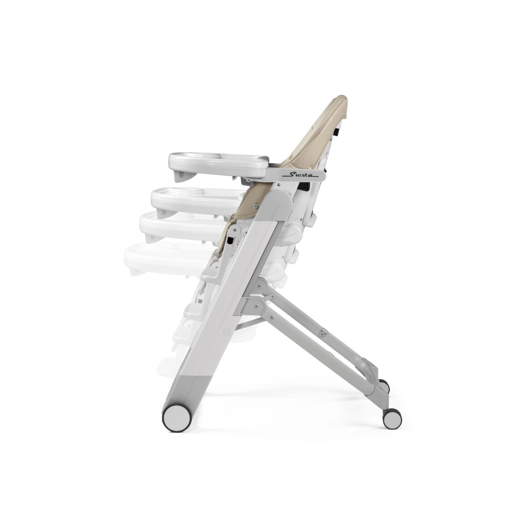 Peg Perego Siesta Follow Me - стілець для годування, шезлонг для новонароджених (регулювання по висоті, нахил спинки), чохол з екошкіри, 4 колеса, компактне складання • Astral Peg Perego Siesta Follow Me - стілець для годування, шезлонг для новонароджених (регулювання по висоті, нахил спинки), чохол з екошкіри, 4 колеса, компактне складання • Astral