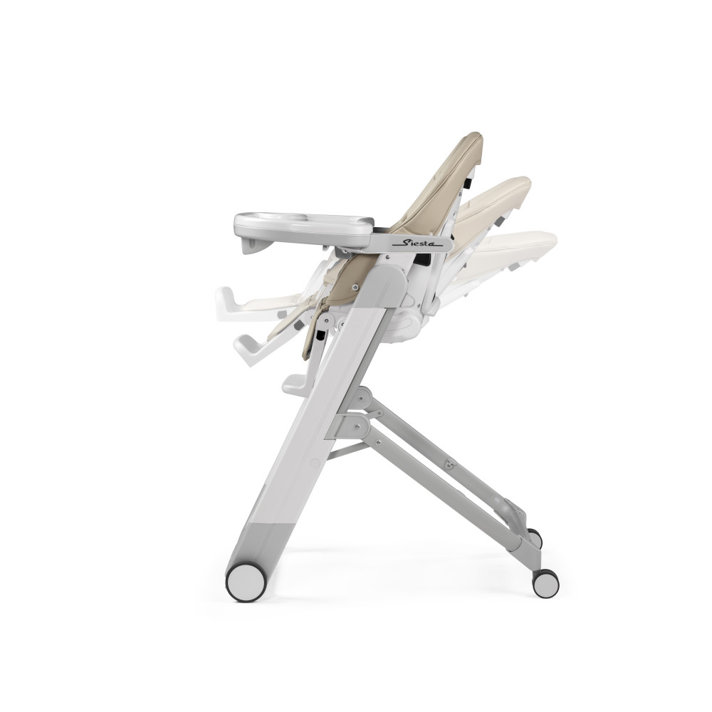 Peg Perego Siesta Follow Me - стілець для годування, шезлонг для новонароджених (регулювання по висоті, нахил спинки), чохол з екошкіри, 4 колеса, компактне складання • Astral Peg Perego Siesta Follow Me - стілець для годування, шезлонг для новонароджених (регулювання по висоті, нахил спинки), чохол з екошкіри, 4 колеса, компактне складання • Astral