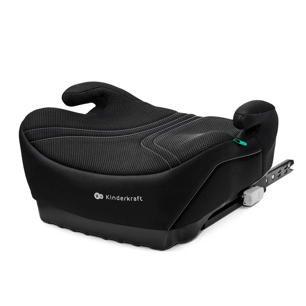 Kinderkraft i-Boost 2 Pro - автокресло-бустер для детей (от 6 до 12 лет / 125 - 150 см) • Black (KCIBOO02BLKPR00)