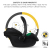 Kinderkraft Esme Pro - універсальна коляска 3 в 1 для подорожей, великі колеса, автокрісло Mink Pro 2 i-Size • Pure Black (KSESME00BLK300N)