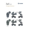 Roan Ivi 2.0 - дитяча коляска 2в1, візок преміум Vintage Collection, матрац Air Zone 3D, м'яка амортизація, сонцезахисний козирок у комплекті • Sage Green Vintage (R-IVC-SG)