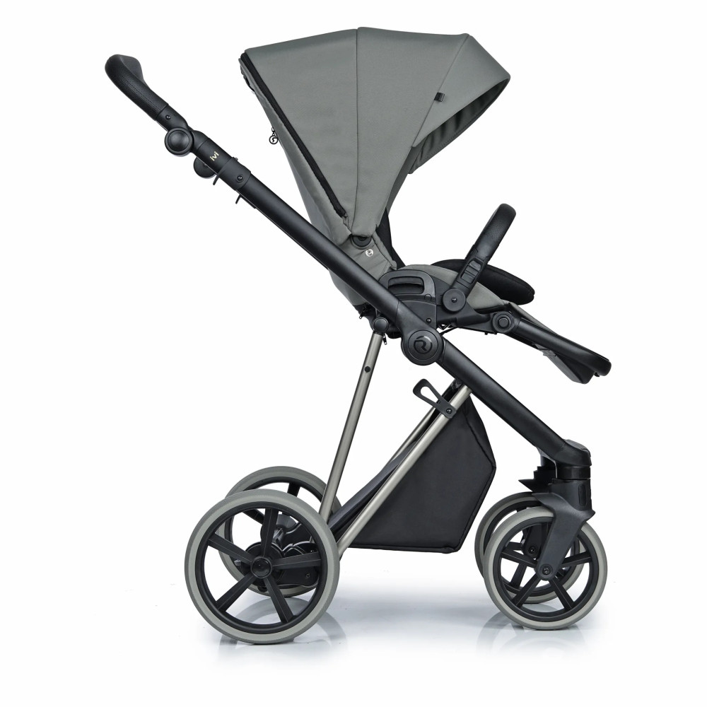 Roan Ivi 2.0 - дитяча коляска 2в1, візок преміум Vintage Collection, матрац Air Zone 3D, м'яка амортизація, сонцезахисний козирок у комплекті • Sage Green Vintage (R-IVC-SG)