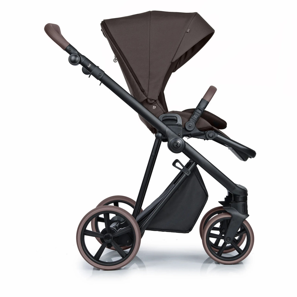 Roan Ivi 2.0 - детская коляска 2в1, премиум Vintage Collection, матрас Air Zone 3D, мягкая амортизация, солнцезащитный козырек в комплекте • Turkish Coffee Black Vintage (R-IVC-TCBL) Roan Ivi 2.0 - детская коляска 2в1, премиум Vintage Collection, матрас Air Zone 3D, мягкая амортизация, солнцезащитный козырек в комплекте • Turkish Coffee Black Vintage (R-IVC-TCBL)