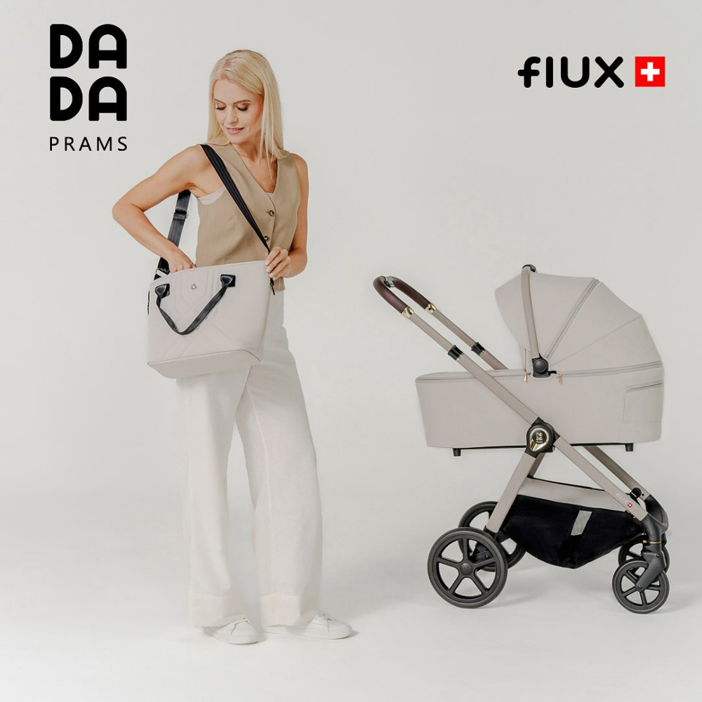 Dada Flux - детская коляска 2в1, универсальная • Almond