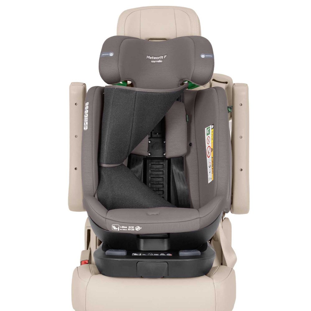 Carrello Meteorit F CRL-15101 - детское автокресло i-Size (0 – 12 лет / 40 – 150 см) с функцией поворота 360 по ходу и против направления движения, боковая защита, крепление Isofix • Sandstone Beige