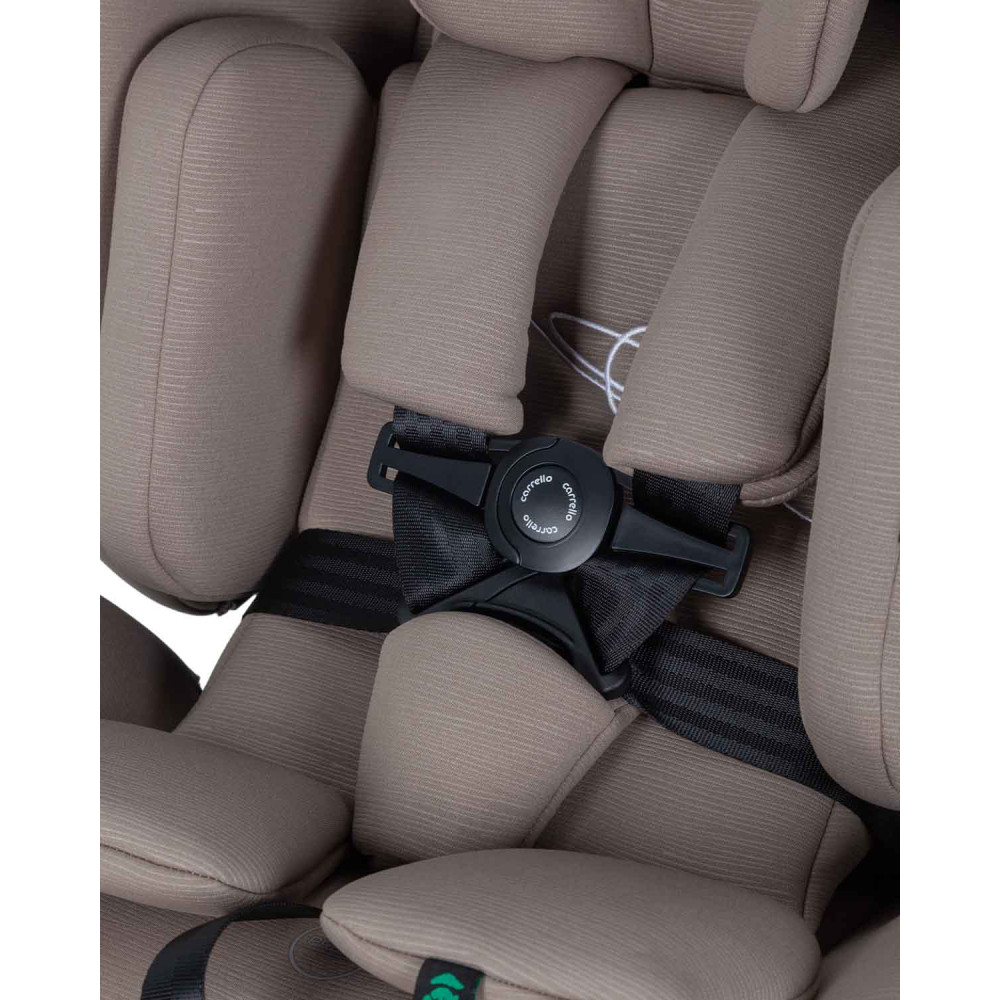 Carrello Meteorit F CRL-15101 - детское автокресло i-Size (0 – 12 лет / 40 – 150 см) с функцией поворота 360 по ходу и против направления движения, боковая защита, крепление Isofix • Sandstone Beige