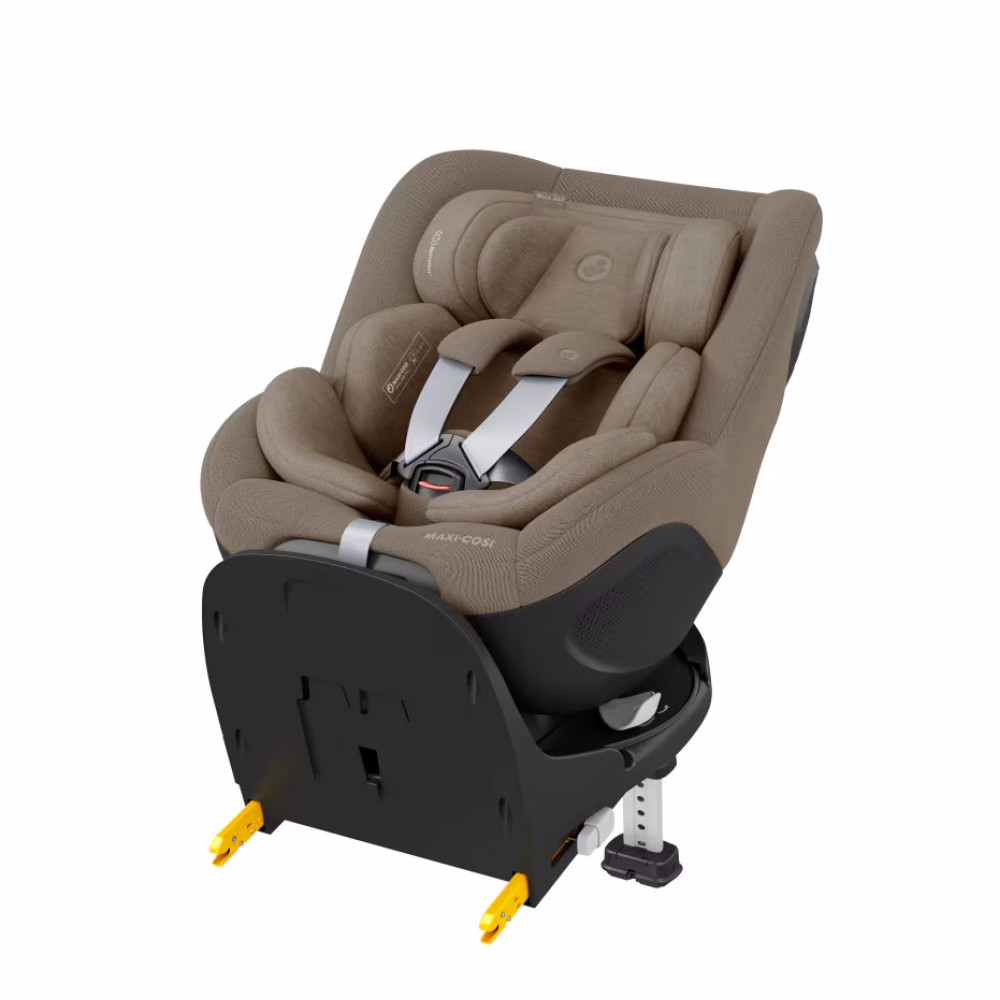 Maxi-Cosi Mica 360 Pro i-Size - автокресло для детей (от 0 до 4 лет / 40 - 105 см), крепление ISOFIX,  поворотное 360, выдвижное • Authentic Truffle