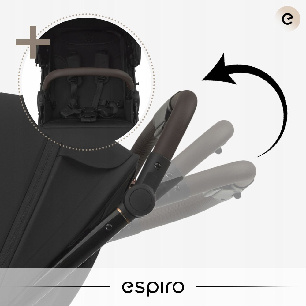 Espiro Wave Pro - прогулочная коляска, всесезонная коляска • Pink Melody Espiro Wave Pro - прогулочная коляска, всесезонная коляска • Pink Melody