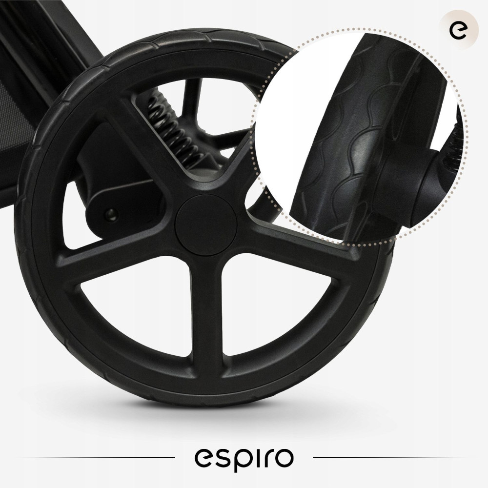 Espiro Wave Pro - прогулочная коляска, всесезонная коляска • Pink Melody Espiro Wave Pro - прогулочная коляска, всесезонная коляска • Pink Melody