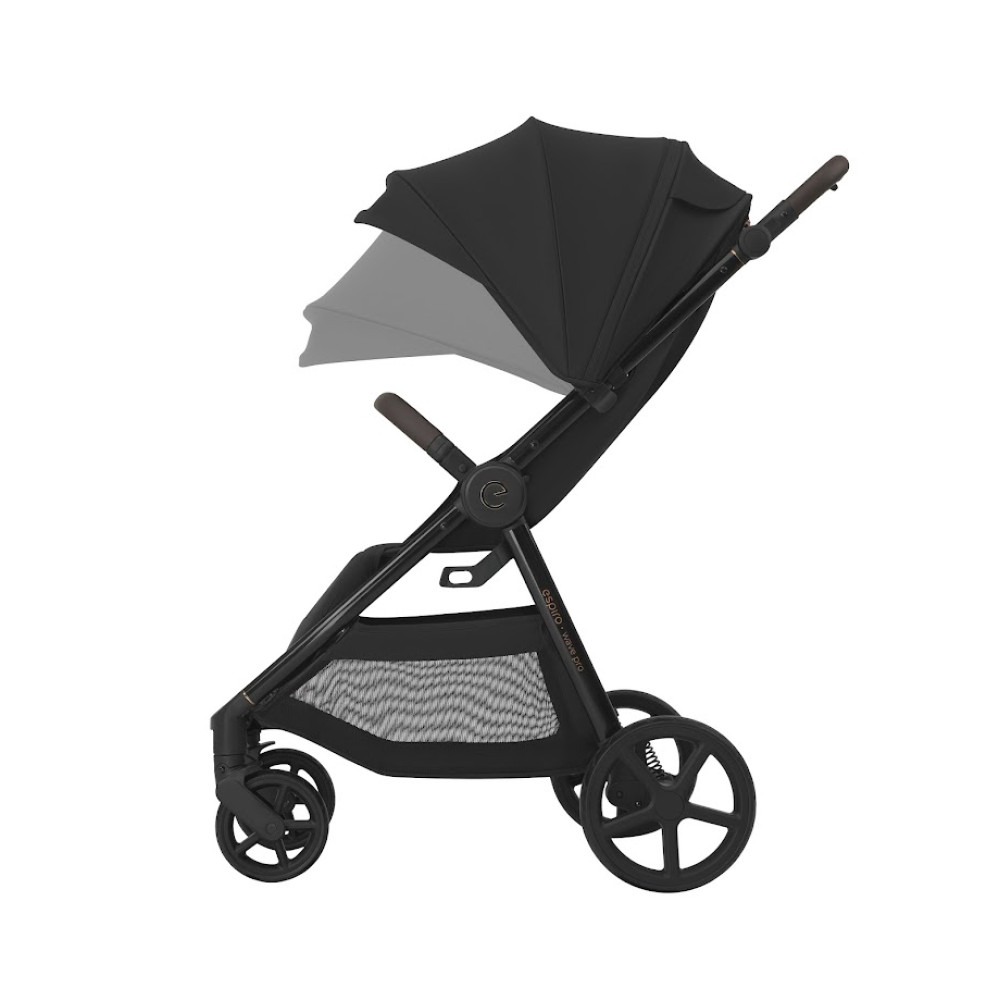 Espiro Wave Pro 2025 - прогулянкова коляска, всесезонний візок з великими колесами • Pink Melody Espiro Wave Pro 2025 - прогулянкова коляска, всесезонний візок з великими колесами • Pink Melody