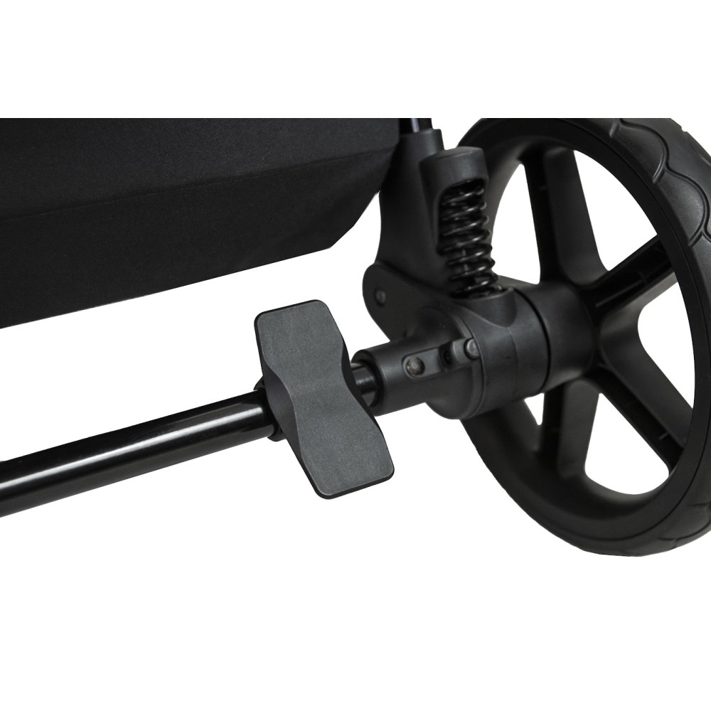 Espiro Wave Pro 2025 - прогулянкова коляска, всесезонний візок з великими колесами • Classic Black Espiro Wave Pro 2025 - прогулянкова коляска, всесезонний візок з великими колесами • Classic Black