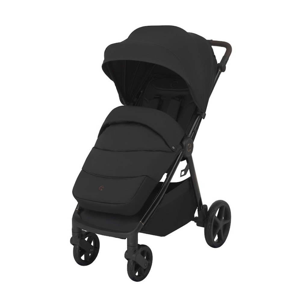 Espiro Wave Pro 2025 - прогулянкова коляска, всесезонний візок з великими колесами • Classic Black Espiro Wave Pro 2025 - прогулянкова коляска, всесезонний візок з великими колесами • Classic Black