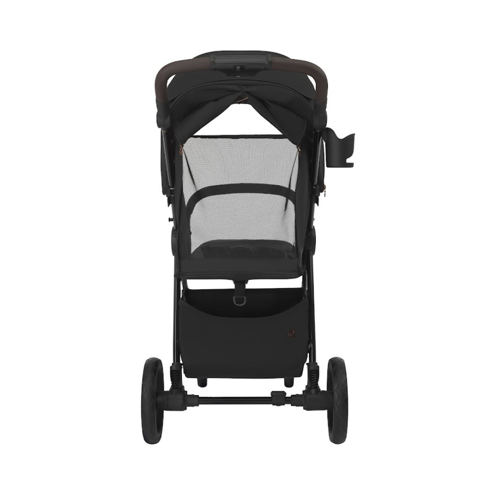 Espiro Wave Pro 2025 - прогулянкова коляска, всесезонний візок з великими колесами • Beige Harmony