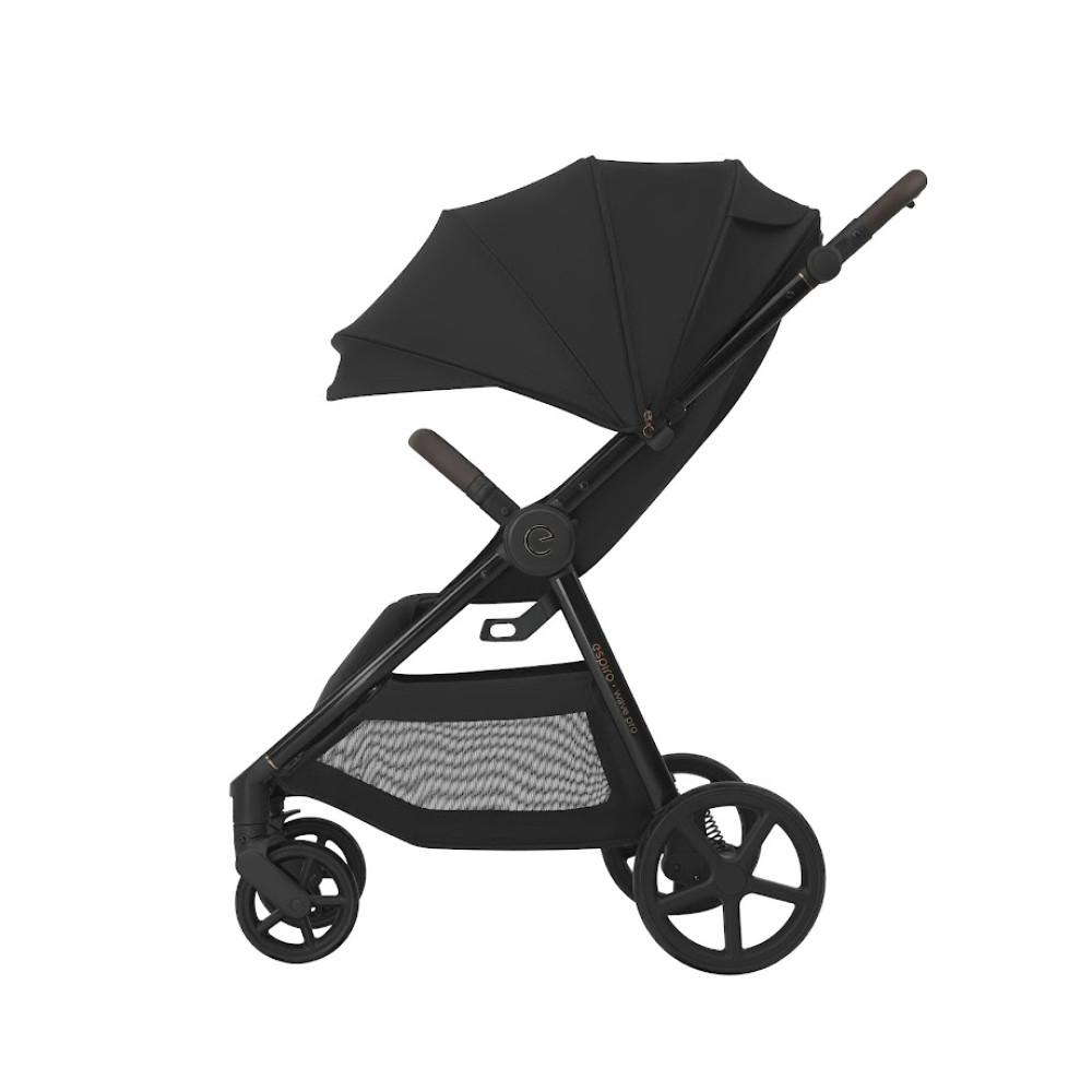 Espiro Wave Pro 2025 - прогулянкова коляска, всесезонний візок з великими колесами • Beige Harmony