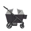 Anex Modu Wagon - дитячий візок-вагон із рамою для двох дітей (у комплекті: два капюшони, кошик для візка та столик) • Haze