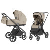 Carrello Ultra CRL-6527 - легкая детская коляска 2в1, термолюлька, телескопическая ручка, регулируемые по высоте люлька и сиденье • Maple Beige