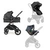 Ninos Ave - детская коляска 3в1 с автокреслом для новорожденного, коляска-трансформер от рождения • Black
