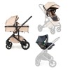 Ninos Ave - детская коляска 3в1 с автокреслом для новорожденного, коляска-трансформер от рождения • Light Beige