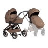 Tutis Mio 3 Plus - легкая детская коляска 2в1 (люлька с термовставкой, двухсторонний матрас лето–зима, чехол из бамбукового волокна, иллюстрации внутри капюшона, большие колеса) • LIMITED EDITION Hoopoe Brown