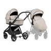 Tutis Mio 3 Plus - легкая детская коляска 2в1 (люлька с термовставкой, двухсторонний матрас лето–зима, чехол из бамбукового волокна, иллюстрации внутри капюшона, большие колеса) • ESSENTIAL Moon Rock