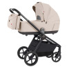 Carrello Epica 2026 CRL-8510 - детская коляска 2 в 1, реверсивный прогулочный блок, большие резиновые колёса, сумка-пеленатор • Аlmond Beige
