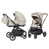 Carrello Epica 2026 CRL-8510 - детская коляска 2 в 1, реверсивный прогулочный блок, большие резиновые колёса, сумка-пеленатор • Аlmond Beige