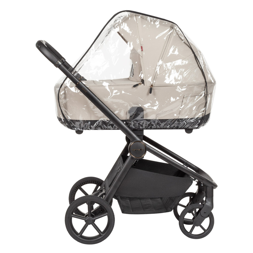 Carrello Epica 2026 CRL-8510 - детская коляска 2 в 1, реверсивный прогулочный блок, большие резиновые колёса, сумка-пеленатор • Аlmond Beige