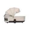 Carrello Epica 2026 CRL-8510 - детская коляска 2 в 1, реверсивный прогулочный блок, большие резиновые колёса, сумка-пеленатор • Аlmond Beige