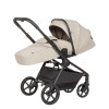 Carrello Epica 2026 CRL-8510 - детская коляска 2 в 1, реверсивный прогулочный блок, большие резиновые колёса, сумка-пеленатор • Аlmond Beige