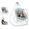 Baby Einstein Kick to It - крісло-гойдалка 4в1 від народження, гойдалка з мелодіями та звуками, килимок для гри на животику, знімне музичне піаніно • Gray