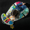 Baby Einstein Kick to It - крісло-гойдалка 4в1 від народження, гойдалка з мелодіями та звуками, килимок для гри на животику, знімне музичне піаніно • Gray